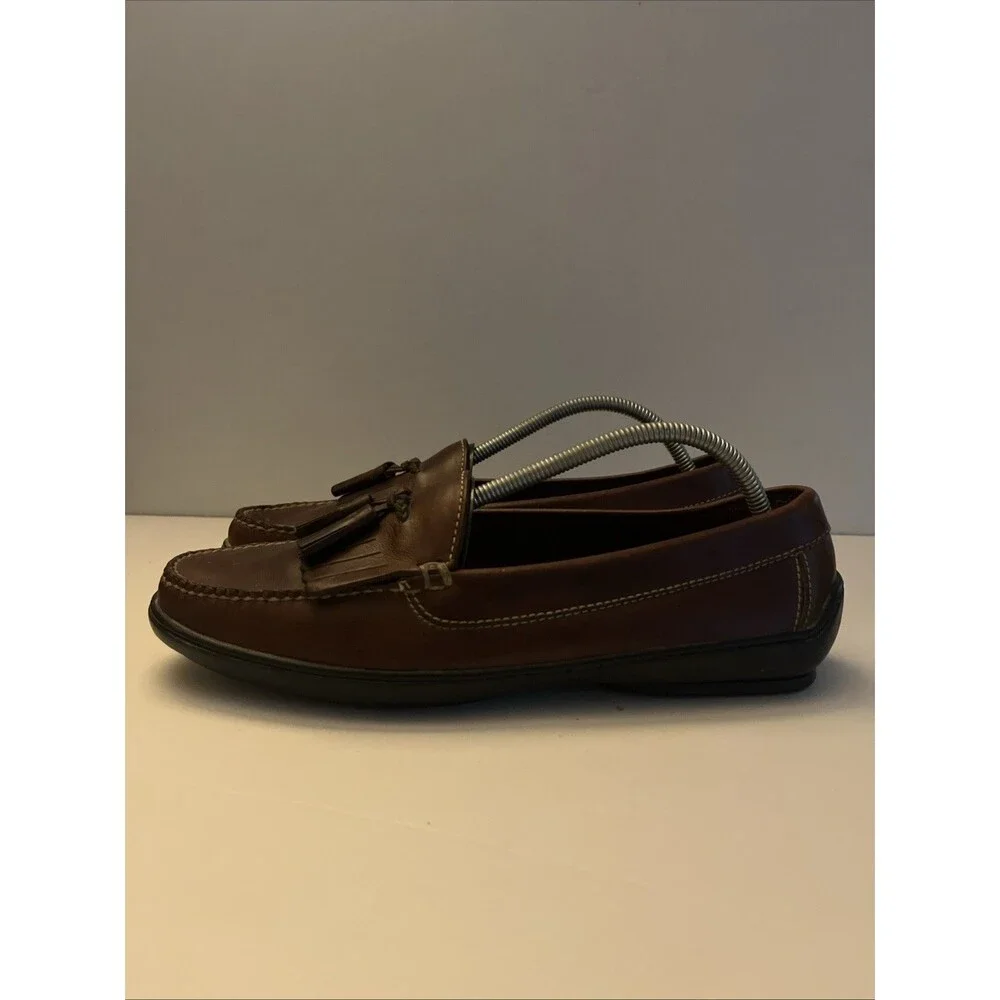 Cole Haan Country Brown Tassel Driving Loafers Shoes Men's Leather SZ 11